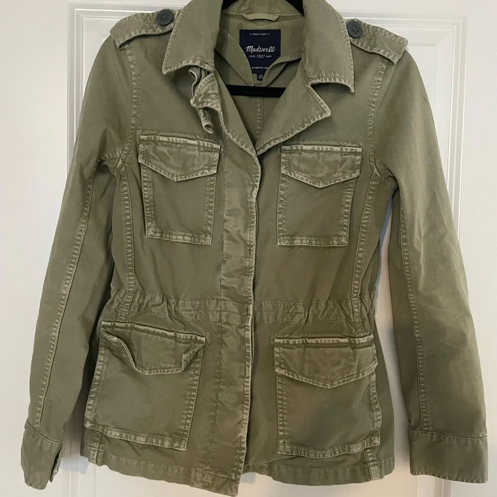 Madewell Olive Utility Jacket - Picture 1 of 4
